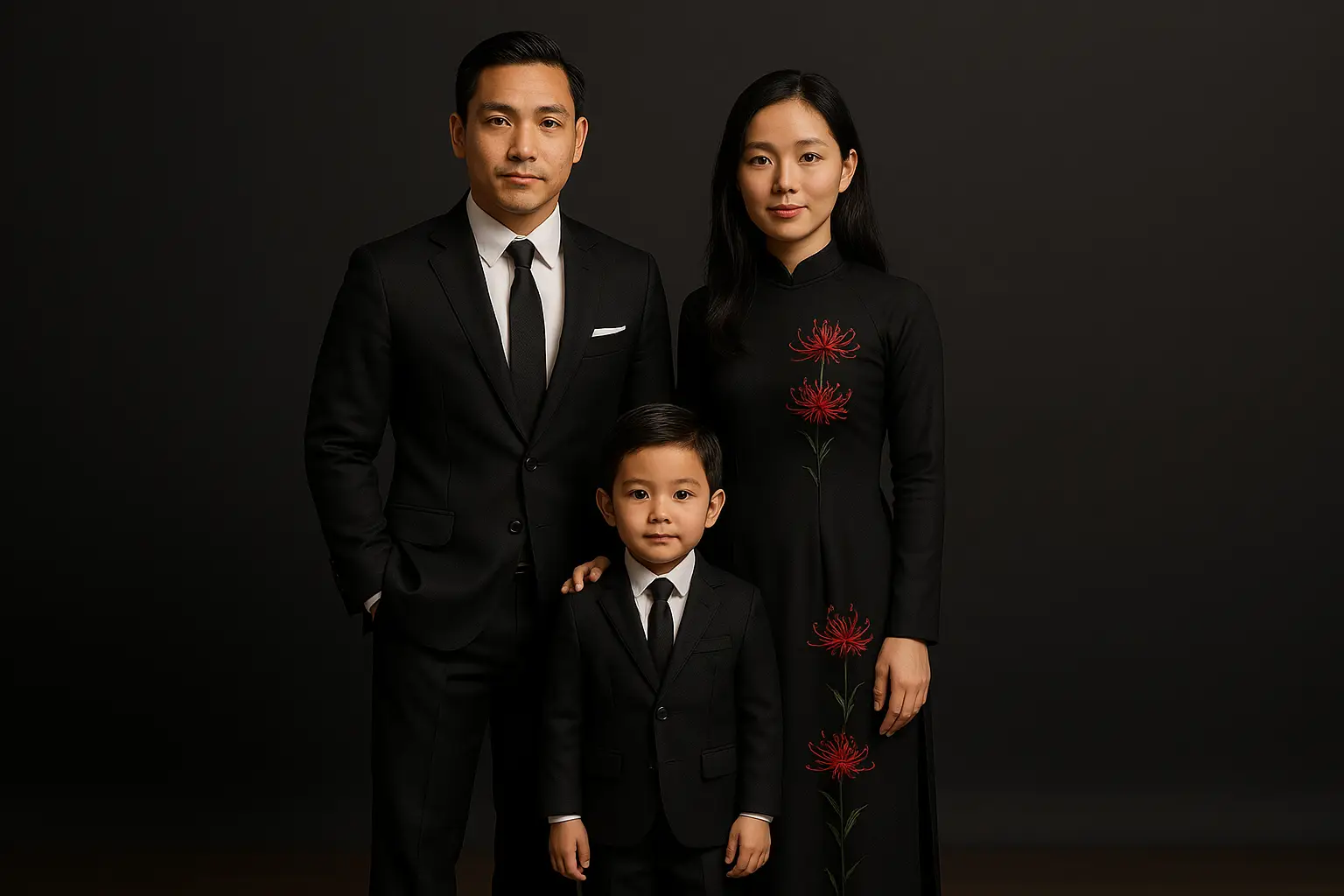 Hình minh họa Gia đình 3 người